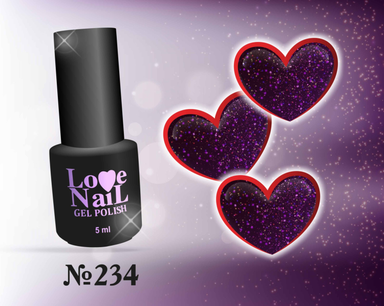 234 LOVE NAIL ГЕЛЬ ЛАК класса Premium                      
