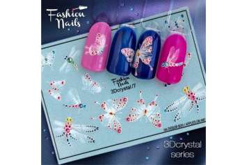 Fashion Nails Слайдер-дизайн 3D CRYSTAL № 7