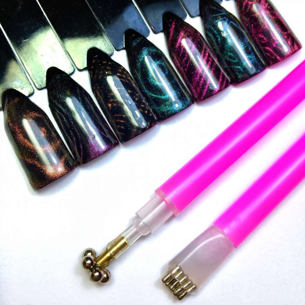 Магнитная ручка для гель-лака двухсторонняя