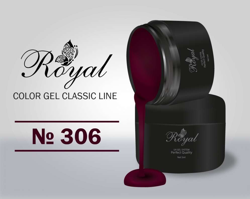 Цветной гель Royal Classic Line 5ml №306