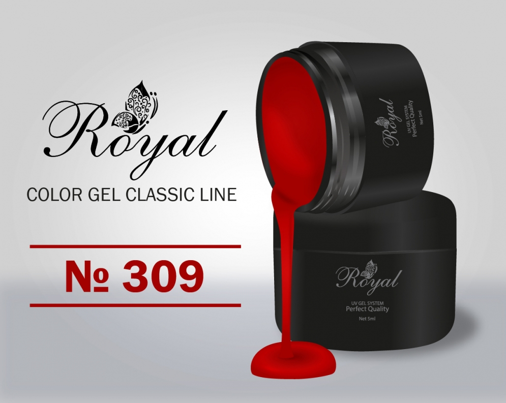 Цветной гель Royal Classic Line 5ml №309