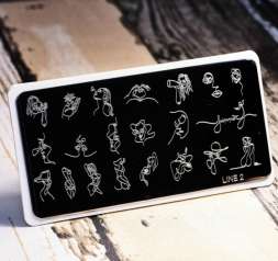 Пластина для стемпинга Line02