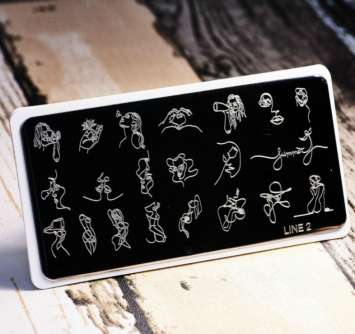 Пластина для стемпинга Line02