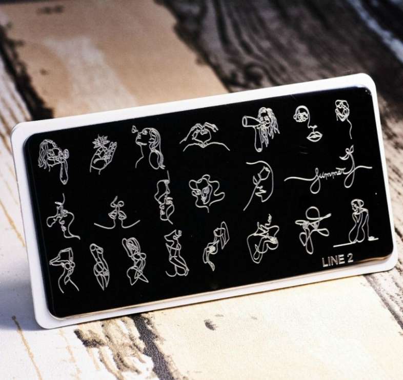 Пластина для стемпинга Line02