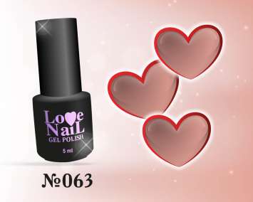 063 LOVE NAIL ГЕЛЬ ЛАК класса Premium   