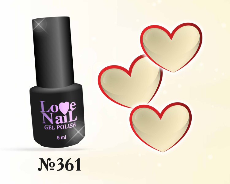 361  LOVE NAIL ГЕЛЬ ЛАК класса Premium  