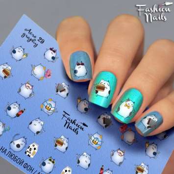 Fashion Nails Слайдер-дизайн AEROGRAPHY № 29