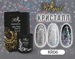 KR06 Гель-лак ROYAL "Кристалл" 10 ml           
