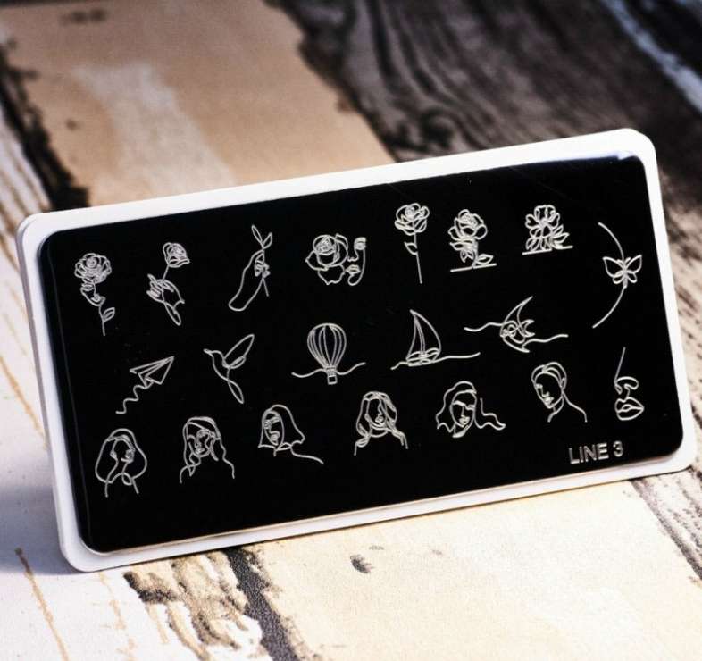 Пластина для стемпинга Line03