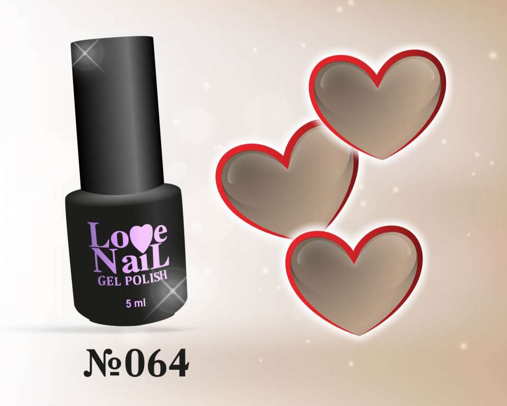 064 LOVE NAIL ГЕЛЬ ЛАК класса Premium    