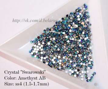 Стразы ss4 Amethyst AB 1.5-1.7mm 100шт  