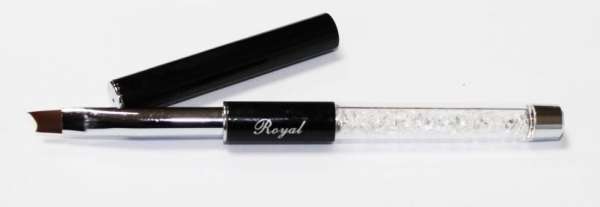 Кисть для геля скошенная Royal №8