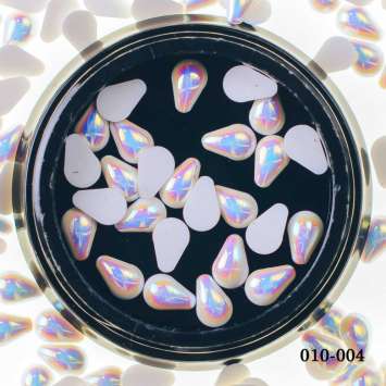 Жемчужина-премиум перламутровая белая капля 25 шт.