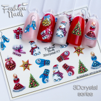 Fashion Nails Слайдер-дизайн 3D CRYSTAL № 17