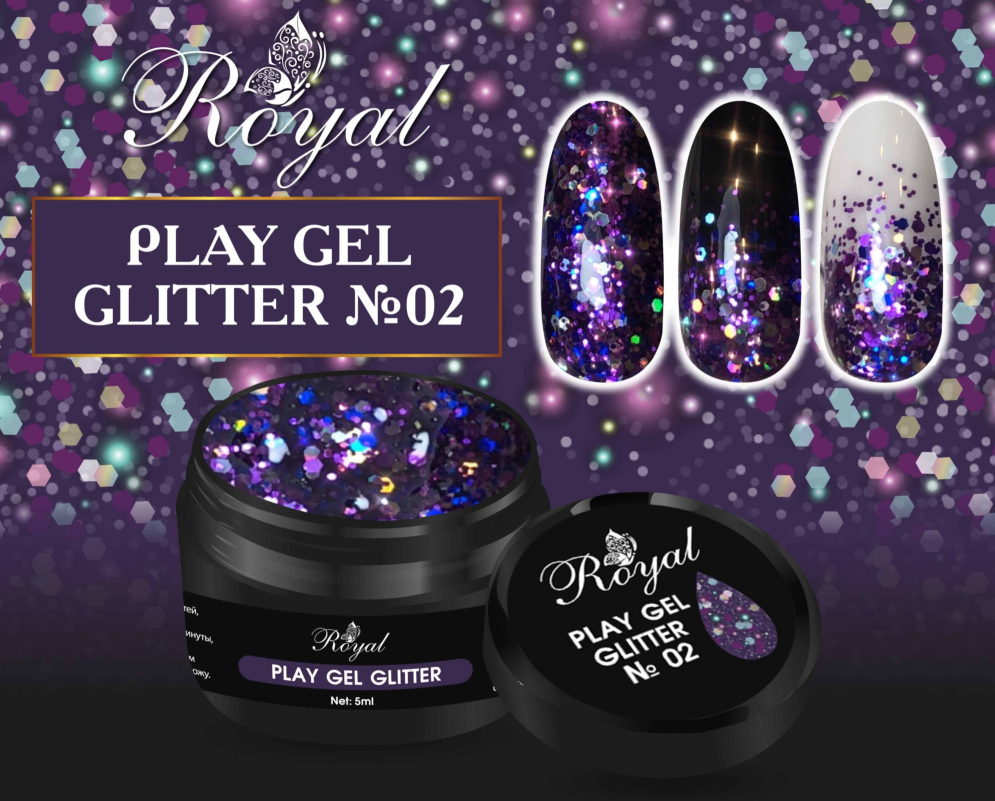 02 PLAY GEL GLITTER Royal 5 ml  