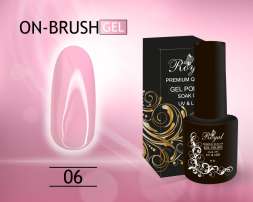 Гель Royal ON-BRUSH для укрепления и наращивания в бутылке 10 мл. OBG06