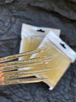 Акриловые апельсиновые палочки 50 шт - золото