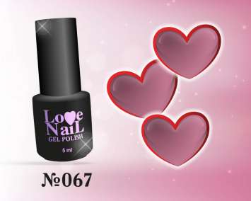 067 LOVE NAIL ГЕЛЬ ЛАК класса Premium     