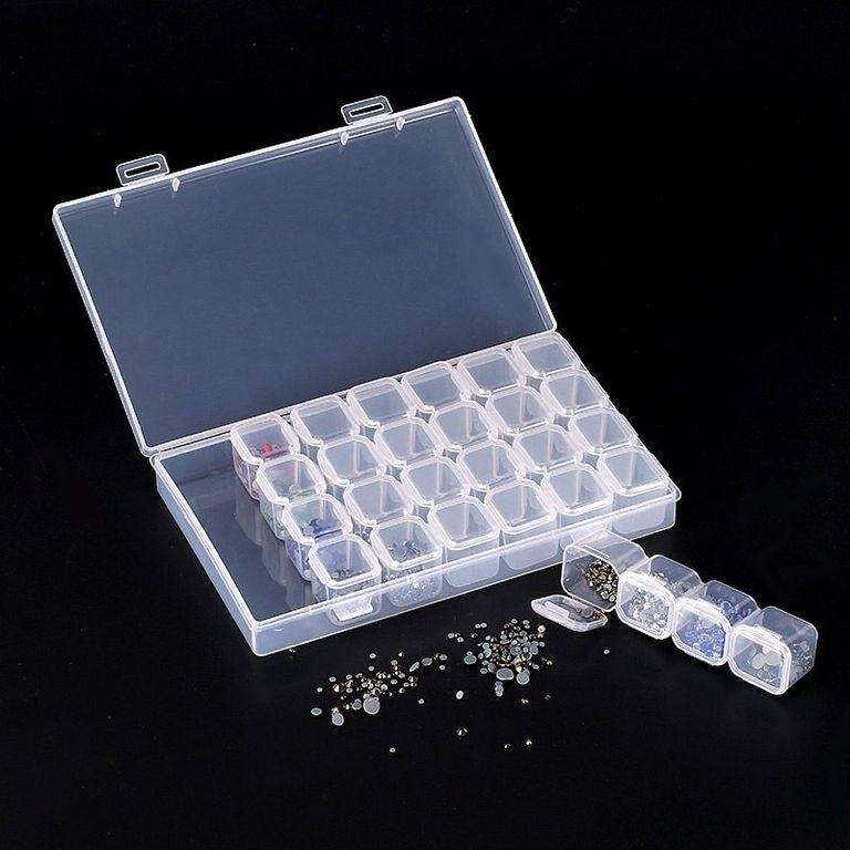 Контейнер для хранения страз и декора на 28 ячеек 