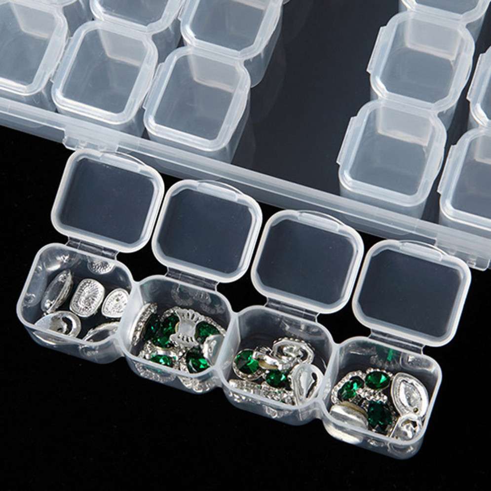 Контейнер для хранения страз и декора на 28 ячеек 