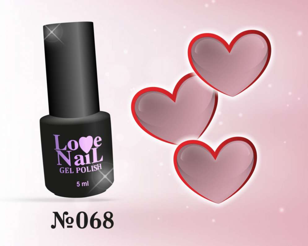 068 LOVE NAIL ГЕЛЬ ЛАК класса Premium    