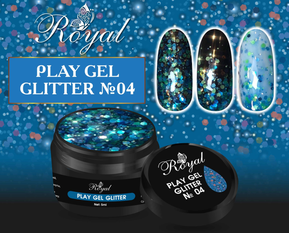 04 PLAY GEL GLITTER Royal 5 ml    