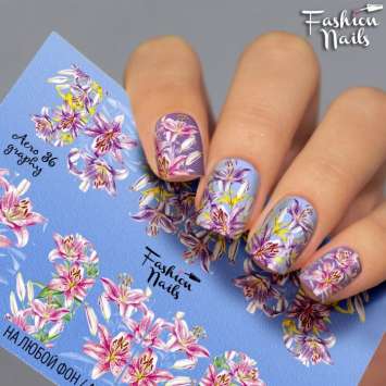 Fashion Nails Слайдер-дизайн AEROGRAPHY № 36