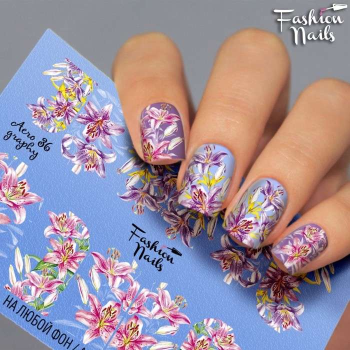 Fashion Nails Слайдер-дизайн AEROGRAPHY № 36