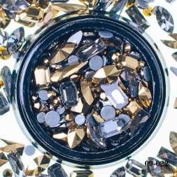 Кристаллы золото АВ микс форм и размеров 6 гр.