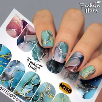 Fashion Nails Слайдер-дизайн METALLIC № 250