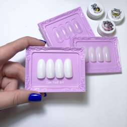 1309 Типсы формы миндаль белые 50 шт 