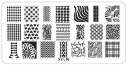 Пластина для стемпинга пластиковая 6*12 см XY-L10