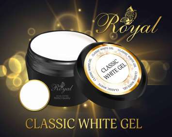 Белый гель для френча ROYAL CLASSIC WHITE GEL — классическая белизна для идеальной улыбки