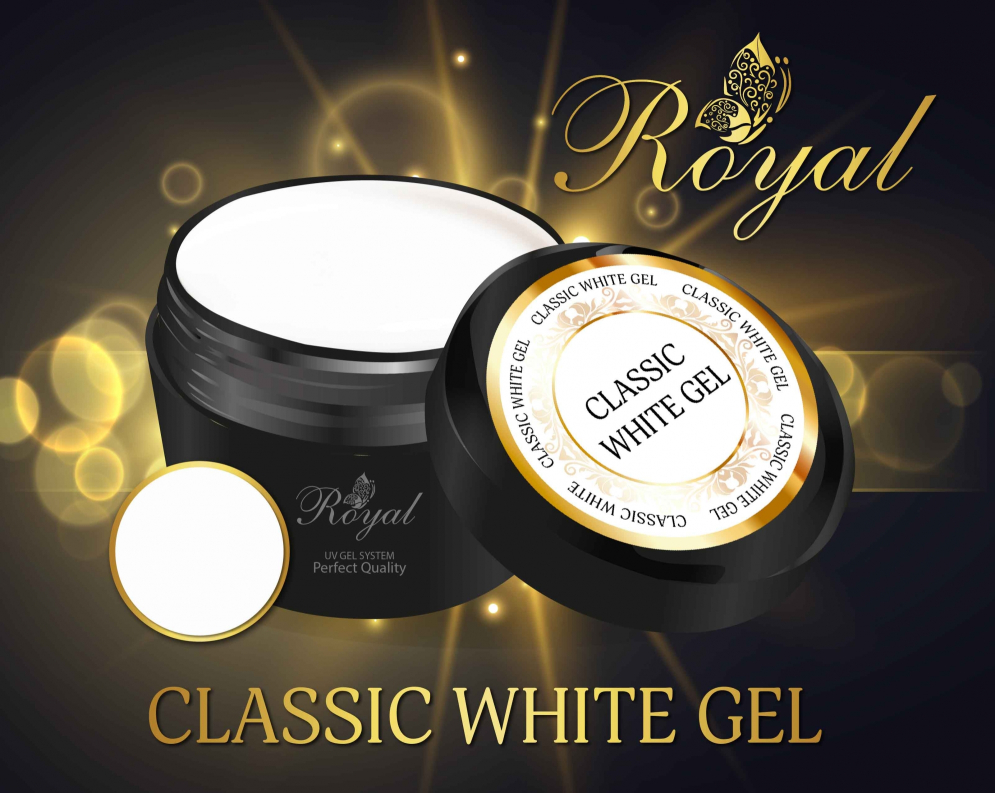 Моделирующий белый гель ROYAL CLASSIC WHITE GEL 