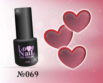 069 LOVE NAIL ГЕЛЬ ЛАК класса Premium   