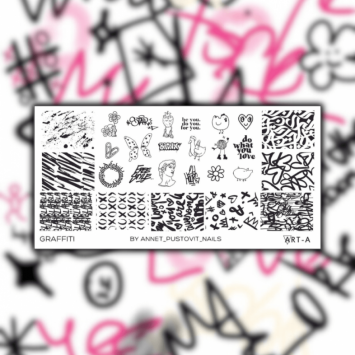 Пластина для стемпинга Art-A Graffiti