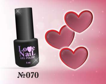 070 LOVE NAIL ГЕЛЬ ЛАК класса Premium   