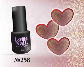 258 LOVE NAIL ГЕЛЬ ЛАК класса Premium                            