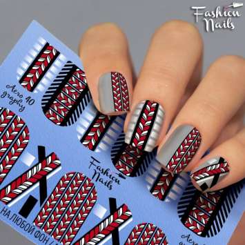 Fashion Nails Слайдер-дизайн AEROGRAPHY № 40