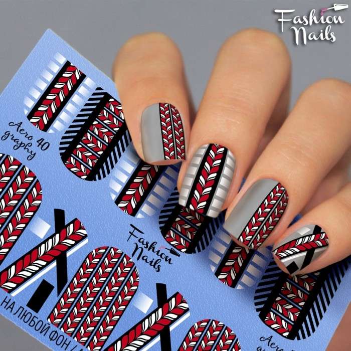 Fashion Nails Слайдер-дизайн AEROGRAPHY № 40