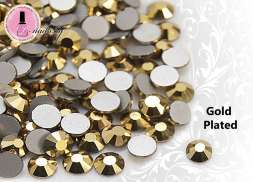 Стразы ss4 Gold Plated 1.5-1.7mm 100шт  