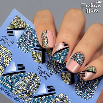 Fashion Nails Слайдер-дизайн AEROGRAPHY № 41