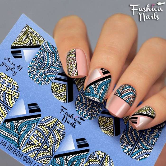 Fashion Nails Слайдер-дизайн AEROGRAPHY № 41