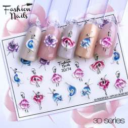 Fashion Nails Слайдер-дизайн 3D № 74
