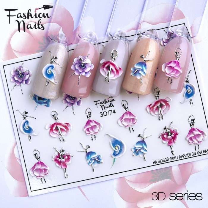 Fashion Nails Слайдер-дизайн 3D № 74