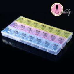 Контейнер для хранения цветной на 21 ячейку