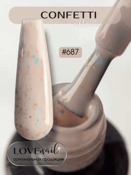 687 LOVE NAIL ГЕЛЬ ЛАК класса Premium           