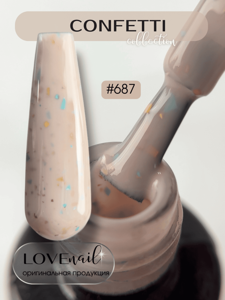687 LOVE NAIL ГЕЛЬ ЛАК класса Premium           