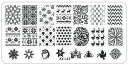 Пластина для стемпинга пластиковая 6*12 см XY-L13