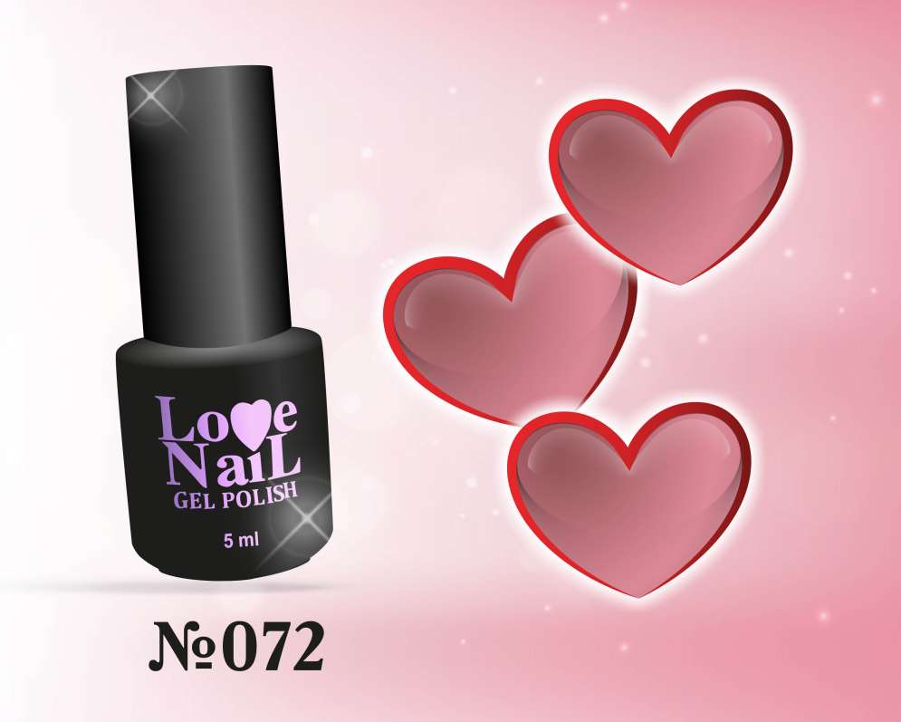 072 LOVE NAIL ГЕЛЬ ЛАК класса Premium   